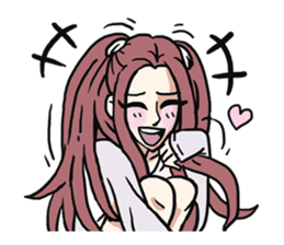 AsB - 112 I'm A Heart Fox sticker #10607518