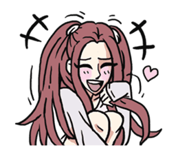 AsB - 112 I'm A Heart Fox sticker #10607518