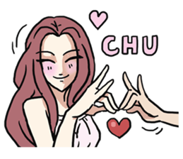 AsB - 112 I'm A Heart Fox sticker #10607519