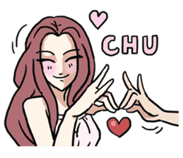 AsB - 112 I'm A Heart Fox sticker #10607519