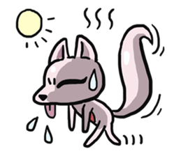 AsB - 112 I'm A Heart Fox sticker #10607520