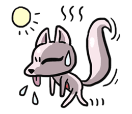 AsB - 112 I'm A Heart Fox sticker #10607520