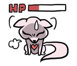 AsB - 112 I'm A Heart Fox sticker #10607521