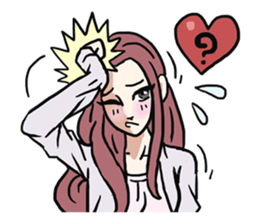 AsB - 112 I'm A Heart Fox sticker #10607527