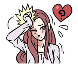 AsB - 112 I'm A Heart Fox sticker #10607527