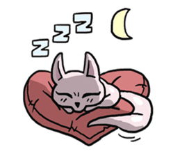 AsB - 112 I'm A Heart Fox sticker #10607529