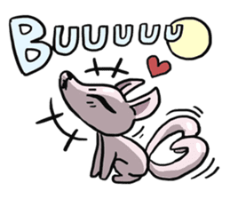 AsB - 112 I'm A Heart Fox sticker #10607530