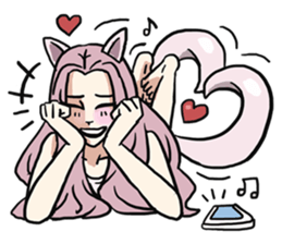 AsB - 112 I'm A Heart Fox sticker #10607532