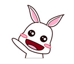 Cute Bunny Rabbit sticker #10607657