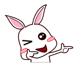 Cute Bunny Rabbit sticker #10607663