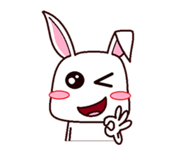 Cute Bunny Rabbit sticker #10607665