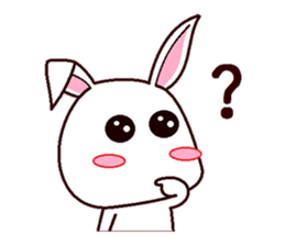 Cute Bunny Rabbit sticker #10607674