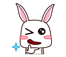 Cute Bunny Rabbit sticker #10607681