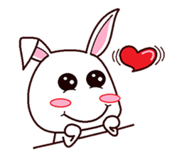 Cute Bunny Rabbit sticker #10607682