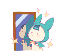 Cute & fuzzy "POPIN tribe" sticker #10607878