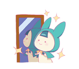 Cute & fuzzy "POPIN tribe" sticker #10607878