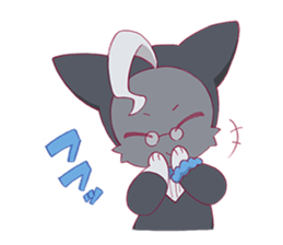 Cute & fuzzy "POPIN tribe" sticker #10607889