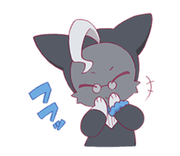 Cute & fuzzy "POPIN tribe" sticker #10607889