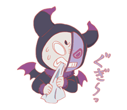 Cute & fuzzy "POPIN tribe" sticker #10607890