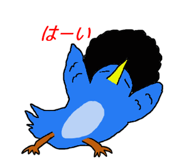 afro hair of baby sticker #10608271