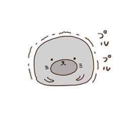 Rabbit and Seal Sticker sticker #10608282