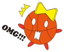 basketball girl star sticker #10608561