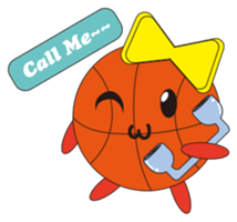 basketball girl star sticker #10608587