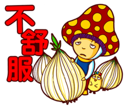 Mushroom Boy and Chicken sticker #10609128