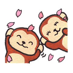 Saruru's spring sticker