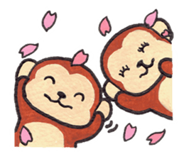 Saruru's spring sticker sticker #10609390