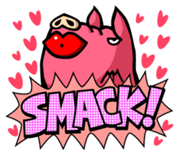 PIGGIE the Pinky Pig-ONOMATOPOEIA- sticker #10610637