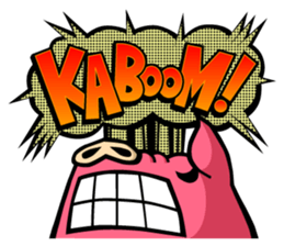 PIGGIE the Pinky Pig-ONOMATOPOEIA- sticker #10610647