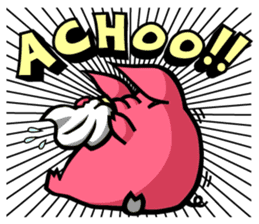 PIGGIE the Pinky Pig-ONOMATOPOEIA- sticker #10610661