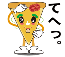 PIZZA GIRL is kind and strong feeling. sticker #10611515