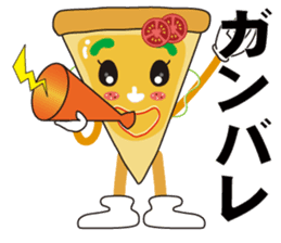 PIZZA GIRL is kind and strong feeling. sticker #10611525
