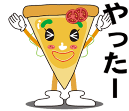 PIZZA GIRL is kind and strong feeling. sticker #10611526
