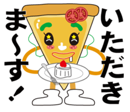 PIZZA GIRL is kind and strong feeling. sticker #10611530