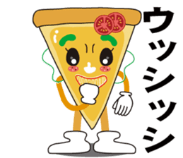 PIZZA GIRL is kind and strong feeling. sticker #10611534