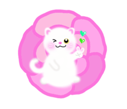 sea creatures & kitten & flower ! sticker #10612406