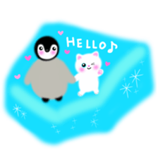 sea creatures & kitten & flower ! sticker #10612407