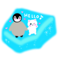 sea creatures & kitten & flower ! sticker #10612407