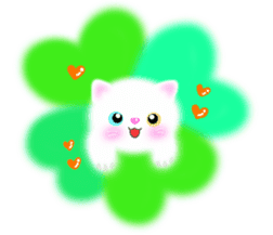 sea creatures & kitten & flower ! sticker #10612408