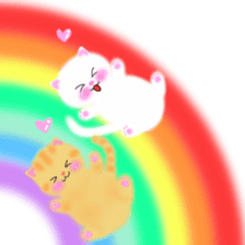 sea creatures & kitten & flower ! sticker #10612412