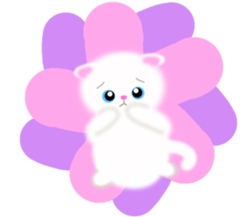 sea creatures & kitten & flower ! sticker #10612416