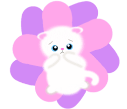 sea creatures & kitten & flower ! sticker #10612416