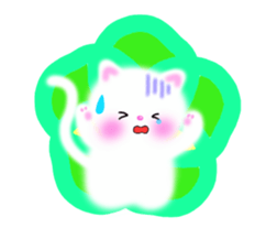 sea creatures & kitten & flower ! sticker #10612417