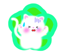 sea creatures & kitten & flower ! sticker #10612417