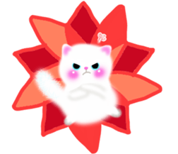 sea creatures & kitten & flower ! sticker #10612418