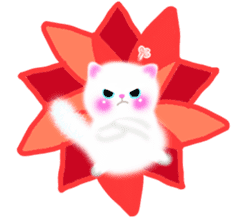 sea creatures & kitten & flower ! sticker #10612418