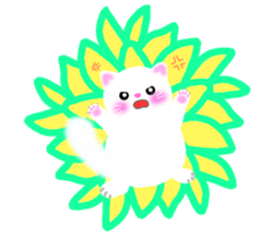 sea creatures & kitten & flower ! sticker #10612419